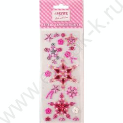 Наклейки-стразы акриловые "Звезды" 7,5*18см /цвет ассорти /блистер NEW | Фото 1