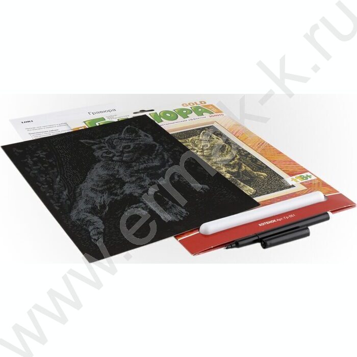 Набор д/творчества Гравюра золото Котёнок | Фото 2