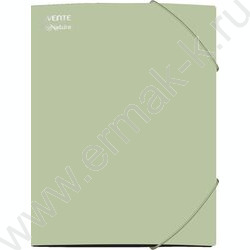 Папка на резинках "sigNATURE" толщина 2мм, фактура "песок", 2 угловые резинки, 3клап/ /оливковая NEW | Фото 1