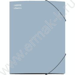 Папка на резинках "sigNATURE" толщина 2мм, 2 угловые резинки, 3 клапана /сумеречно-синяя NEW | Фото 1