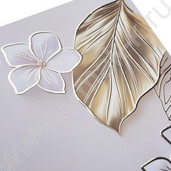 Дневник 1-11кл. /тв.обл./ламинац.Soft-touch 3D фольга "Flower gold" NEW | Фото 5