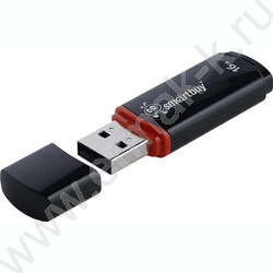 Съемный носитель информации 16GB USB Flash Drive <USB 2.0> черный "Crown" | Фото 3
