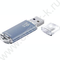 Съемный носитель информации 16GB USB Flash Drive <USB 2.0> синий (металл. корпус) "V-Cut" | Фото 3