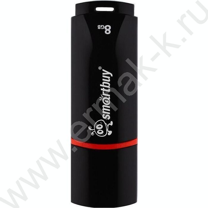 Съемный носитель информации  8GB USB Flash Drive <USB 2.0> черный "Crown" NEW | Фото 1