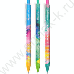 Ручка шар авт синяя 0,7мм "Collision XS" /рисунок на корпусе, soft touch /ассорти NEW | Фото 1