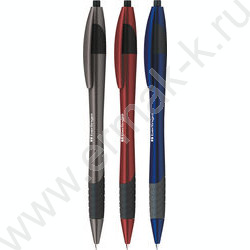 Ручка шар авт синяя 0,7мм "Metallic XL", грип /ассорти NEW | Фото 1