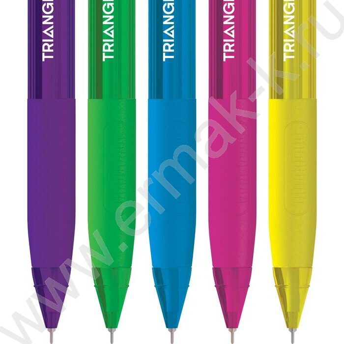Ручка шар авт синяя 0,7мм "Triangle 110 RT Color", трехгранная  /ассорти NEW | Фото 2