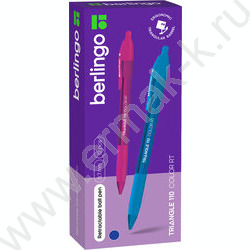 Ручка шар авт синяя 0,7мм "Triangle 110 RT Color", трехгранная  /ассорти NEW | Фото 4