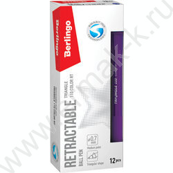 Ручка шар авт синяя 0,7мм "Triangle 110 RT Color", трехгранная  /ассорти NEW | Фото 5