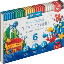 Пластилин   6цв 120г "КЛАССИЧЕСКИЙ" +стек NEW | Фото 1
