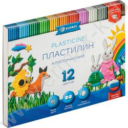 Пластилин  12цв 240г "КЛАССИЧЕСКИЙ" +стек NEW | Фото 1