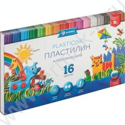 Пластилин  16цв 320г "КЛАССИЧЕСКИЙ" +стек NEW | Фото 1