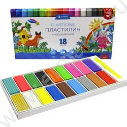Пластилин  18цв 360г "КЛАССИЧЕСКИЙ" +стек NEW | Фото 2