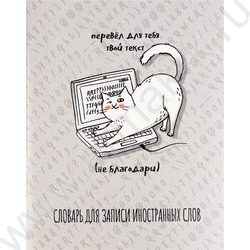 Тетрадь 48л А5+ д/записей иностранных слов "Шоколадный кот" NEW | Фото 1