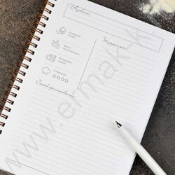 Книга д/записи кулинарных рецептов  60л А5 спираль "Гранат" NEW | Фото 9