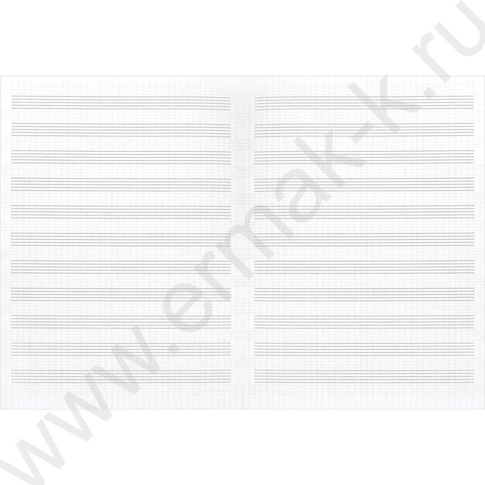 Тетрадь для нот 16л А4 "Микрофон и наушники" /вспомогательные линии нотного стана для младшей шк NEW | Фото 3