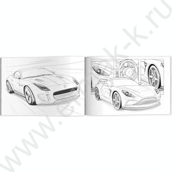 Раскраска 210*145 Крутые гонки.Спортивные машины NEW | Фото 2