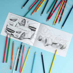 Раскраска 210*145 Крутые гонки.Спортивные машины NEW | Фото 5