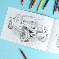 Раскраска 210*145 Крутые гонки.Внедорожники NEW | Фото 5