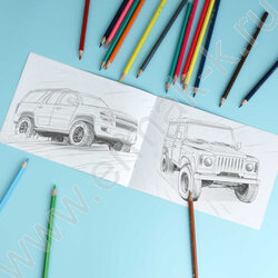 Раскраска 210*145 Крутые гонки.Внедорожники NEW | Фото 6