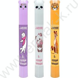 Клей-карандаш   6г "All Ears"  в форме ручки с клипом /PVP основа/ ассорти NEW | Фото 1