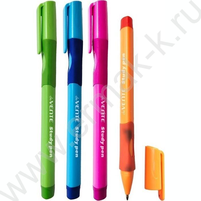 Ручка шар Study Pen. School синяя 0,7мм , обучающая письму, для правшей | Фото 1