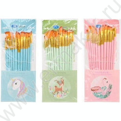 Кисть набор 12шт /нейлон плоские №1,2,4,5,6,7,8,9,10,11,12,13 NEW | Фото 2