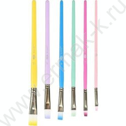 Кисть набор  6шт /нейлон плоские №2,,4,6,8,10,12 NEW | Фото 1