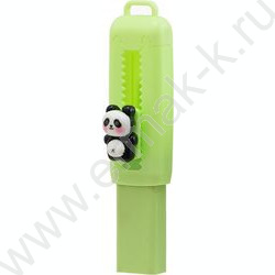 Ластик-выдвижной Панда мягкий, цветной в пластмассовом футляре /ассорти/, клип-панда, размер 8 с NEW | Фото 1