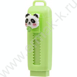 Ластик-выдвижной Панда мягкий, цветной в пластмассовом футляре /ассорти/, клип-панда, размер 8 с NEW | Фото 2