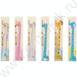 Линейка пл 15см Животные фигурная с рисунком /ассорти/ NEW | Фото 1