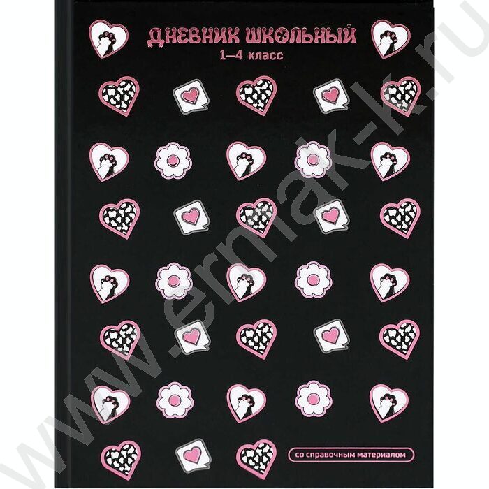 Дневник 1-4кл. /тв.обл./фольга/глянец "Кошачья эстетика" NEW | Фото 1