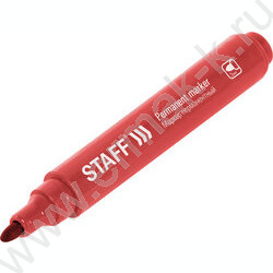 Маркер перм. /красный/ "Basic Budget PM-125"/ 3мм круг NEW | Фото 5