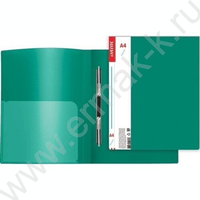 Папка с бок.пруж.скоросшивателем Daily непрозрачная зеленая, вн.карман /фактура "песок" NEW | Фото 1