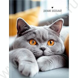 Дневник 1-11кл. /тв.обл./глянец "Серый кот-1" NEW | Фото 2