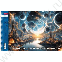 Альбом д/рисования-спираль 32л "Тайна далекой планеты" /перфорация/ 5видов NEW | Фото 3