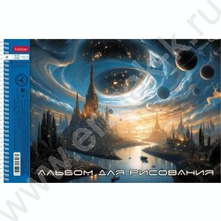 Альбом д/рисования-спираль 32л "Тайна далекой планеты" /перфорация/ 5видов NEW | Фото 4