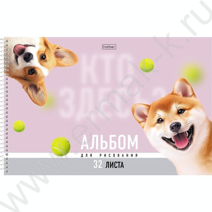 Альбом д/рисования-спираль 32л "Кто здесь?" /перфорация/ламинац.SOFT-TOUCH 5видов | Фото 6