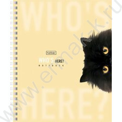 Тетрадь  48л клетка/спираль "Кто здесь?" /перфорация/ламинац.SOFT-TOUCH/4вида NEW | Фото 5
