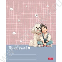 Тетрадь  48л клетка "Пушистые объятия" 5видов NEW | Фото 3