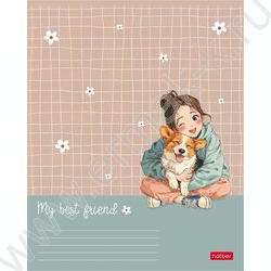 Тетрадь  48л клетка "Пушистые объятия" 5видов NEW | Фото 5