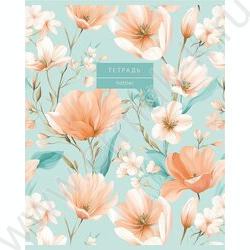 Тетрадь  48л клетка/пластик обл. "Дыхание цветов" ассорти NEW | Фото 3