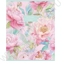 Тетрадь  48л клетка/пластик обл. "Дыхание цветов" ассорти NEW | Фото 6