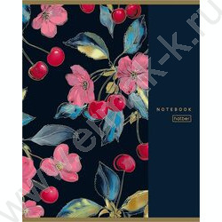 Тетрадь  96л клетка "Золотые фрукты" /глянц. ламин. /5видов NEW | Фото 6