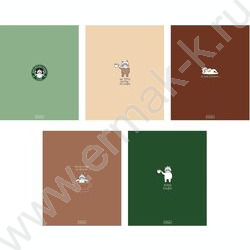 Тетрадь  96л клетка "Coffee Story- Кофейные истории" /ламинация Soft-touch/ 5видов NEW | Фото 1