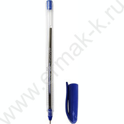 Ручка шар 0,7мм синяя /трехгранный прозрачный.корпус /рифлёная грип-зона NEW | Фото 1