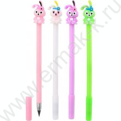 Карандаш ч/гр Вечный.Зайчик /яркий, цветной  корпус /ассорти/,прорезиненный наконечник NEW | Фото 1
