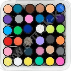 Маркер акриловый /набор 36цв/ на водной основе,1-5мм,с мягкой кистью,круглый чёрный корпус,уп.пл NEW | Фото 2