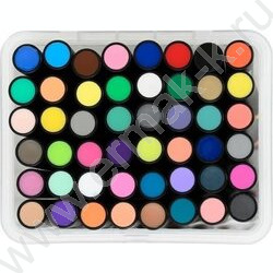 Маркер акриловый /набор 48цв/ на водной основе,1-5мм,с мягкой кистью,круглый чёрный корпус,уп.пл NEW | Фото 2