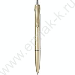 Ручка шар авт 1,0мм синяя Шпаргалка /корпус пл.золотой NEW | Фото 1